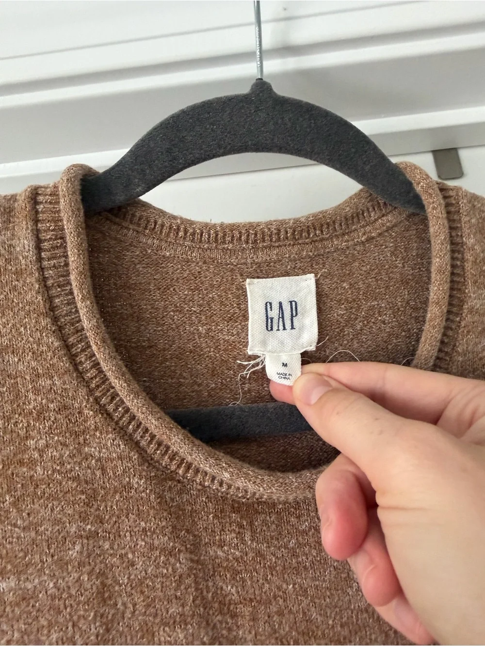 GAP Men's Rollneck Crewneck Sweater - Brown